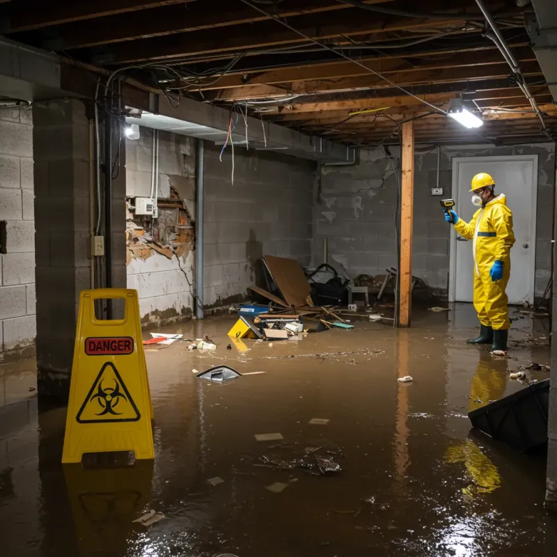 Flooded Basement Electrical Hazard in Bufalo, PR Property